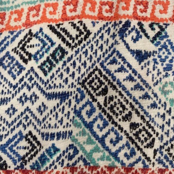 Lucky Brand Women's Size M Peasant Blouse Multicolor Stretch Long Sleeve Casual - Picture 16 of 16